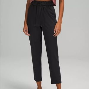 Lululemon High Rise Black Drawstring Pants